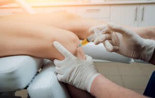 Platelet-rich plasma injection of the knee