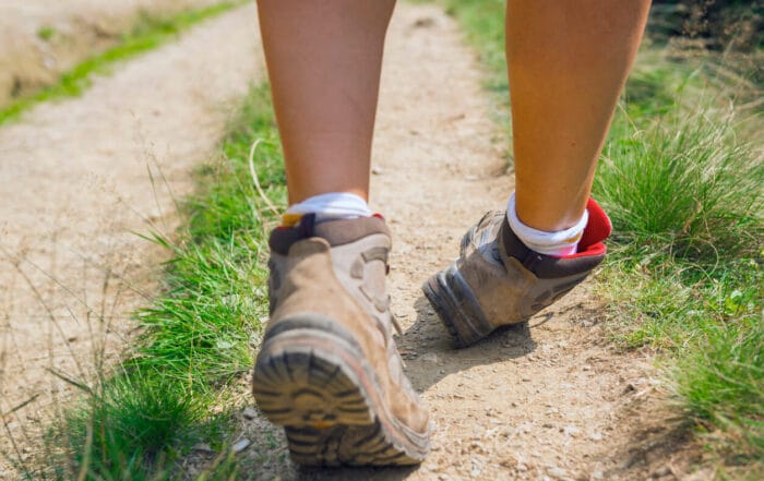 Missteps about to produce ankle sprain injury.